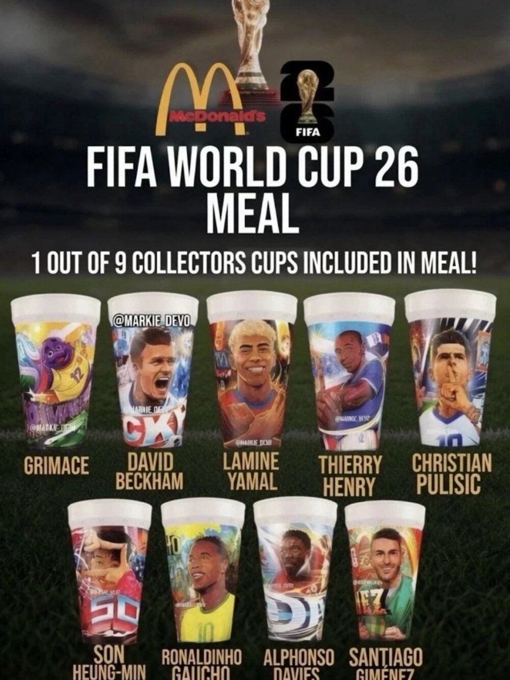 FIFA McDonald's Souvenir Cups